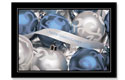 Blue & Silver Ornaments Card