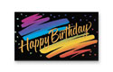Rainbow Scribbles Birthday Card