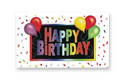 Colorful Wishes Birthday Card