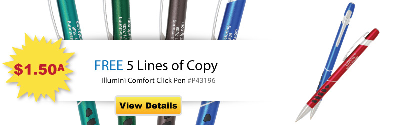 Illumini Comfort Click Pen - Laser Engrave Your Metal Pen Today!